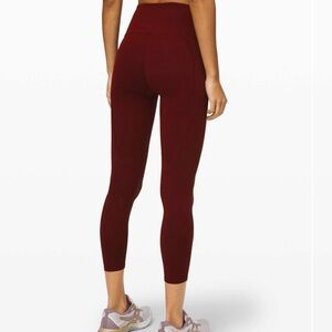 Lululemon To The Beat Tight 24" - Garnet - size 4